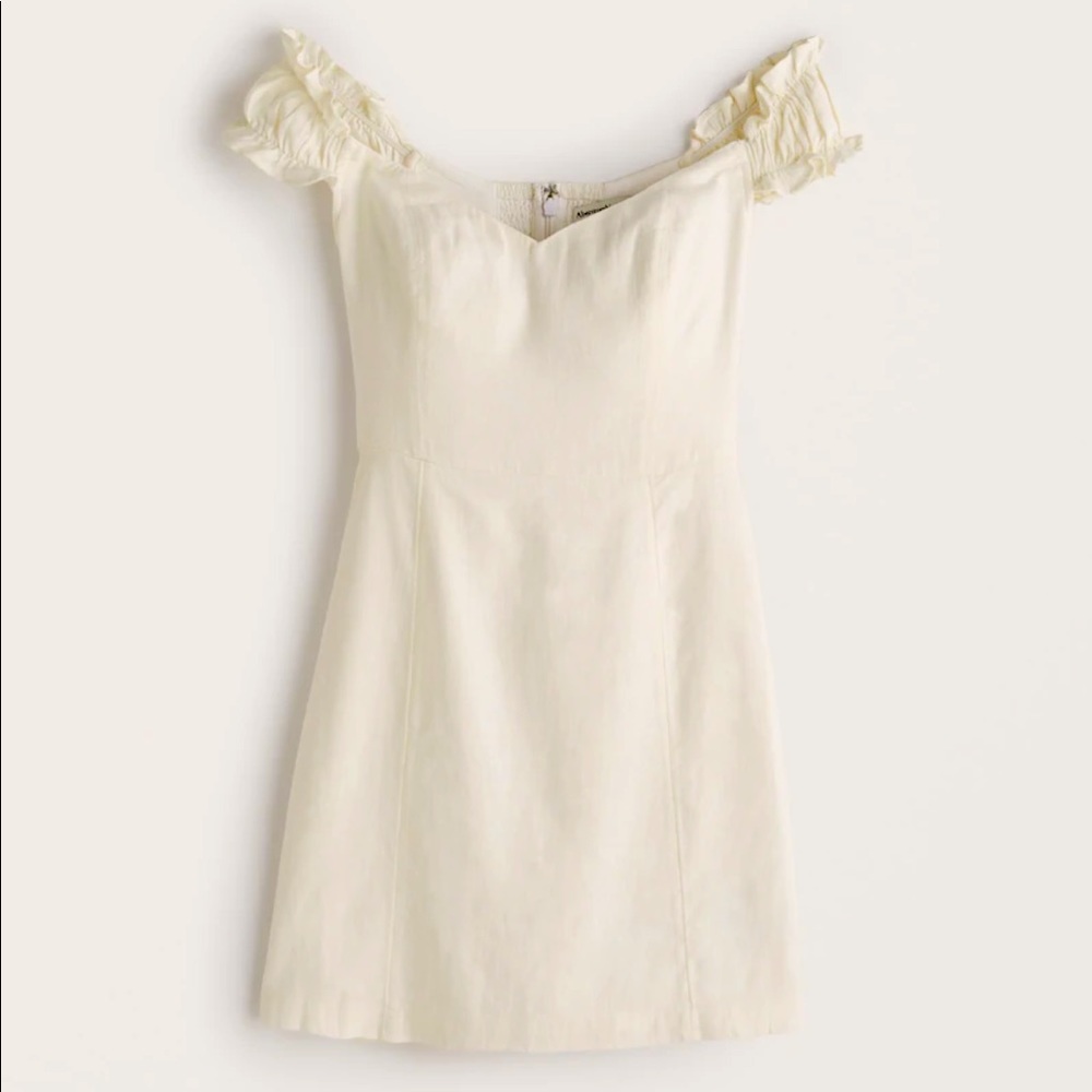 Abercrombie & Fitch off-the-shoulder corset mini dress